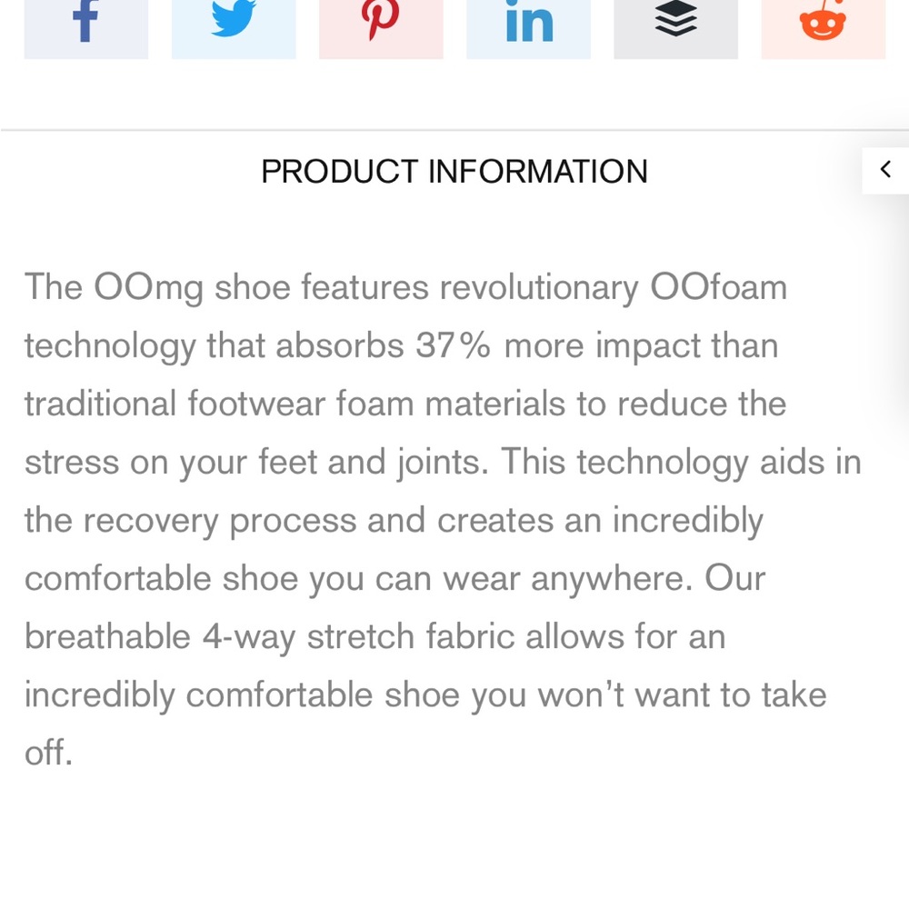 OOFOS OOmg Low sneakerslip on comfort support shoes women’s size 8 European 39 - Picture 9 of 9